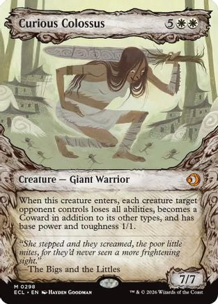 Curious Colossus (ECL-298) [Lorwyn Eclipsed] Foil MTG Single Wizards of the Coast
