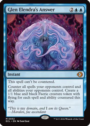 Glen Elendra's Answer (ECL-052) [Lorwyn Eclipsed] Foil MTG Single Lorwyn Eclipsed