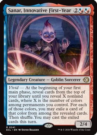 Sanar, Innovative First-Year (ECL-241) [Lorwyn Eclipsed] MTG Single Lorwyn Eclipsed
