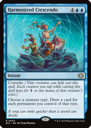 Harmonized Crescendo (ECL-054) [Lorwyn Eclipsed] Foil MTG Single Lorwyn Eclipsed