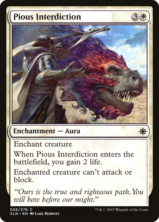 Pious Interdiction (XLN-026) [Ixalan] MTG Single Wizards of the Coast