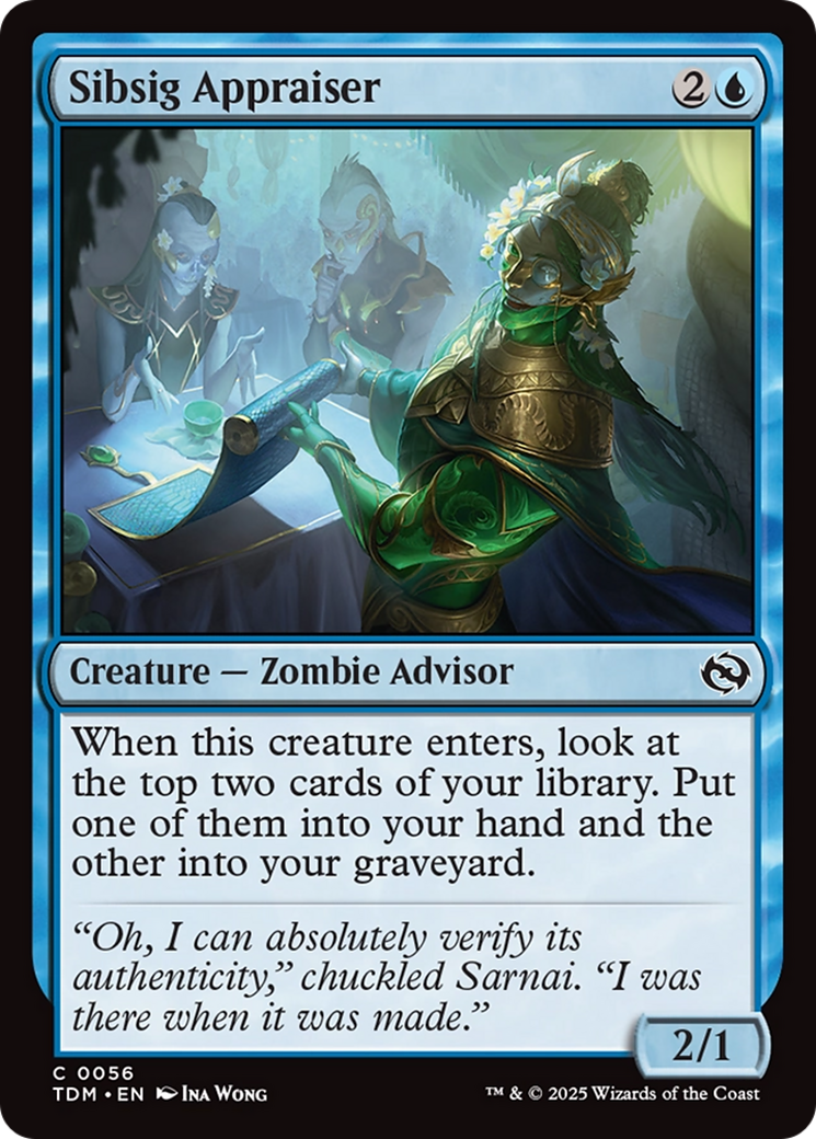 Sibsig Appraiser (TDM-056) [Tarkir: Dragonstorm] MTG Single Wizards of the Coast