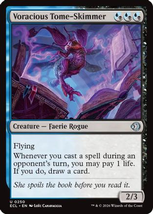 Voracious Tome-Skimmer (ECL-250) [Lorwyn Eclipsed] MTG Single Lorwyn Eclipsed