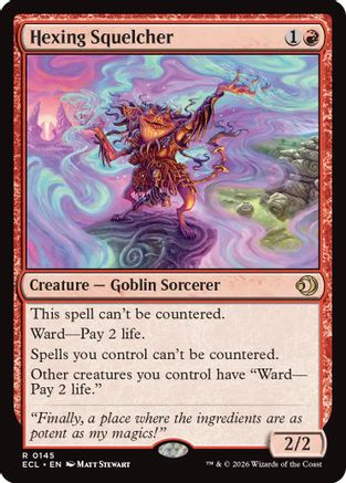 Hexing Squelcher (ECL-145) [Lorwyn Eclipsed] Foil MTG Single Lorwyn Eclipsed