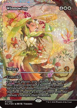 Winnowing (Showcase) (Fracture Foil) (ECL-392) [Lorwyn Eclipsed] Foil MTG Single Lorwyn Eclipsed