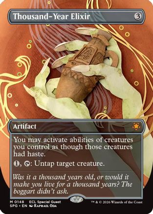 Thousand-Year Elixer (Borderless) (SPG-148) [Special Guests] Foil MTG Single Special Guests