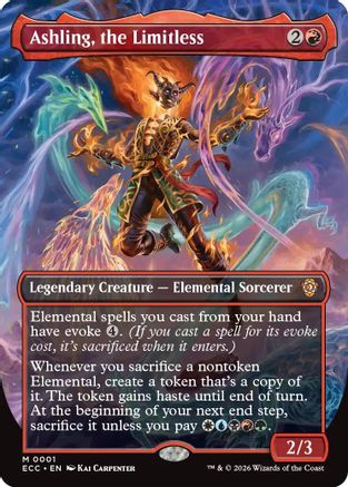 Ashling, the Limitless (ECC-001) [Commander: Lorwyn Eclipsed] Foil MTG Single Wizards of the Coast