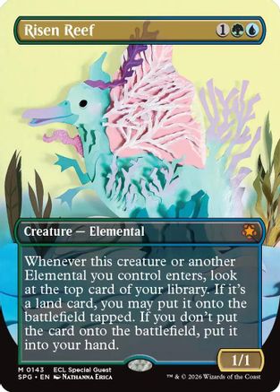 Risen Reef (Borderless) (SPG-143) [Special Guests] MTG Single Special Guests