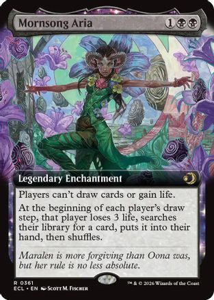 Mornsong Aria (Extended Art) (ECL-361) [Lorwyn Eclipsed] Foil MTG Single Lorwyn Eclipsed