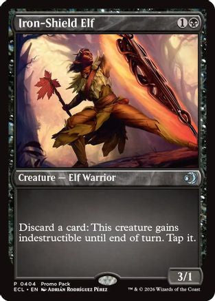 Iron-Shield Elf (PPECL-404) [Promo Pack: Lorwyn Eclipsed] MTG Single Promo Pack: Lorwyn Eclipsed