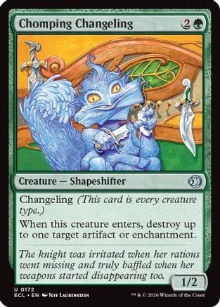 Chomping Changeling (ECL-172) [Lorwyn Eclipsed] MTG Single Wizards of the Coast
