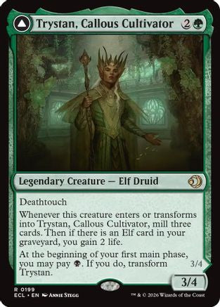 Trystan, Callous Cultivator (ECL-199) [Lorwyn Eclipsed] Foil MTG Single Lorwyn Eclipsed