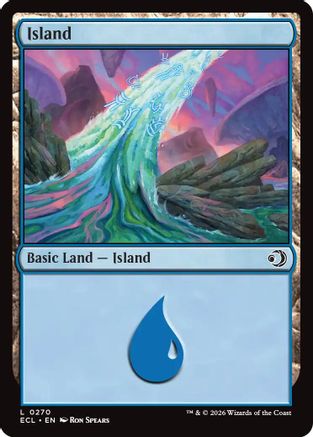 Island (0270) (ECL-270) [Lorwyn Eclipsed] Foil MTG Single Lorwyn Eclipsed