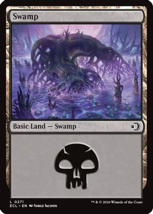 Swamp (0271) (ECL-271) [Lorwyn Eclipsed] Foil MTG Single Lorwyn Eclipsed