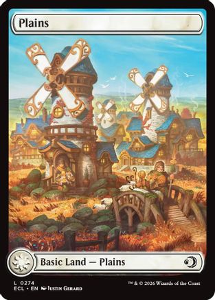Plains (0274) (ECL-274) [Lorwyn Eclipsed] Foil MTG Single Lorwyn Eclipsed