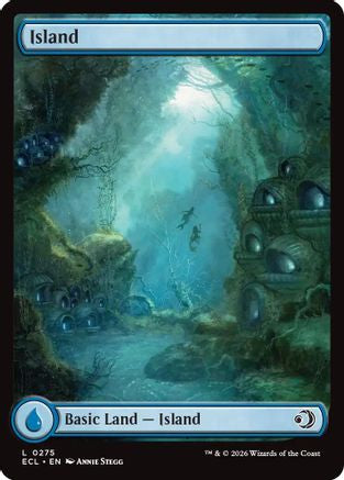 Island (0275) (ECL-275) [Lorwyn Eclipsed] Foil MTG Single Lorwyn Eclipsed