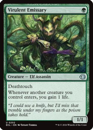 Virulent Emissary (ECL-202) [Lorwyn Eclipsed] Foil MTG Single Lorwyn Eclipsed