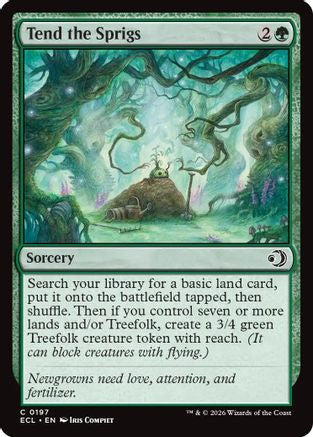 Tend the Sprigs (ECL-197) [Lorwyn Eclipsed] MTG Single Lorwyn Eclipsed