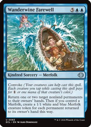 Wanderwine Farewell (ECL-083) [Lorwyn Eclipsed] Foil MTG Single Lorwyn Eclipsed