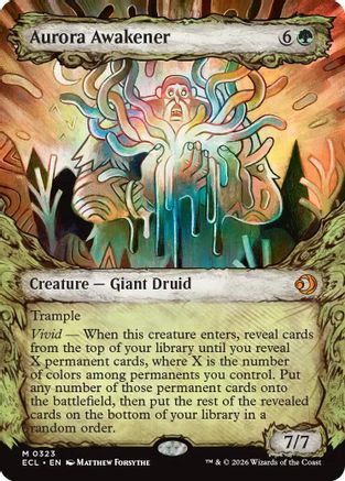 Aurora Awakener (ECL-323) [Lorwyn Eclipsed] Foil MTG Single Wizards of the Coast