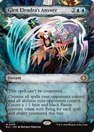 Glen Elendra's Answer (Showcase) (ECL-306) [Lorwyn Eclipsed] Foil MTG Single Lorwyn Eclipsed
