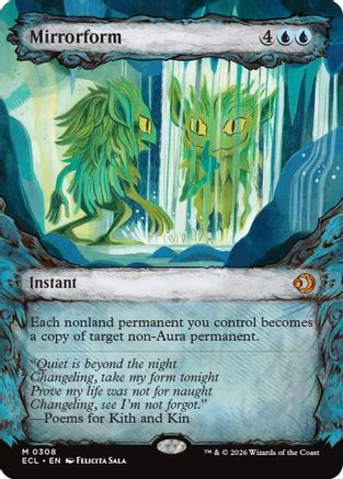 Mirrorform (Showcase) (ECL-308) [Lorwyn Eclipsed] Foil MTG Single Lorwyn Eclipsed