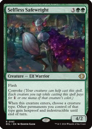 Selfless Safewright (ECL-193) [Lorwyn Eclipsed] Foil MTG Single Lorwyn Eclipsed