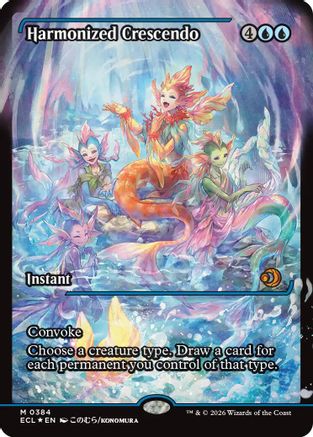 Harmonized Crescendo (0384) (Showcase) (ECL-384) [Lorwyn Eclipsed] Foil MTG Single Lorwyn Eclipsed