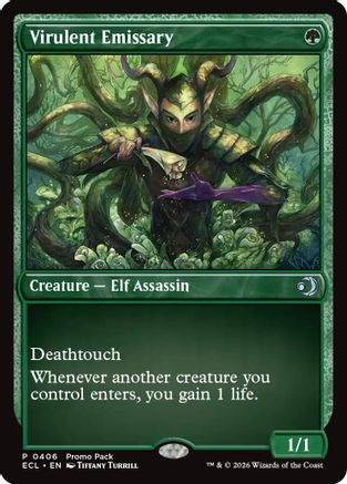 Virulent Emissary (PPECL-406) [Promo Pack: Lorwyn Eclipsed] Foil MTG Single Promo Pack: Lorwyn Eclipsed