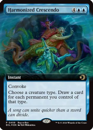 Harmonized Crescendo (Extended Art) (BABP-408) [Buy-A-Box Promos] Foil MTG Single Buy-A-Box Promos