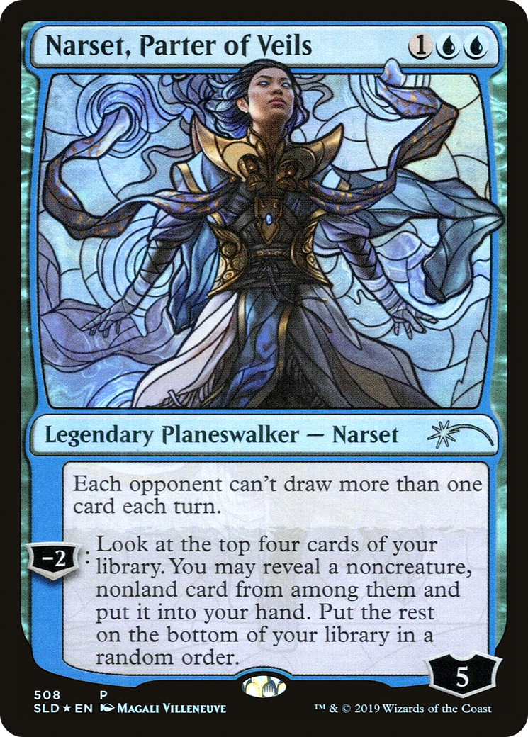 Narset, Parter of Veils (Stained Glass) (SLD-508) [Secret Lair] Drop Foil MTG Single Wizards of the Coast