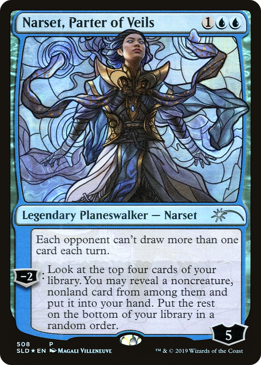 Narset, Parter of Veils (Stained Glass) (SLD-508) [Secret Lair] Drop Foil MTG Single Wizards of the Coast