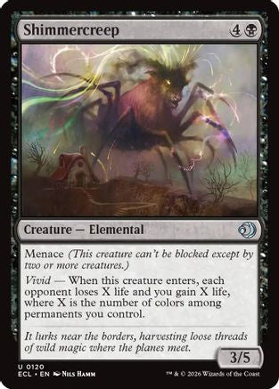 Shimmercreep (ECL-120) [Lorwyn Eclipsed] Foil MTG Single Lorwyn Eclipsed