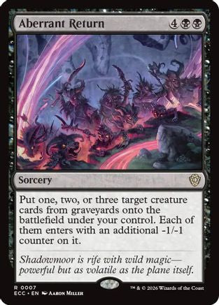 Aberrant Return (ECC-007) [Commander: Lorwyn Eclipsed] MTG Single Wizards of the Coast