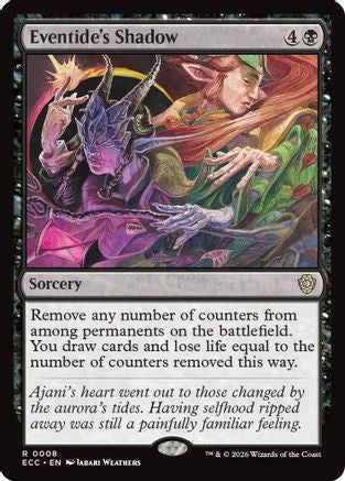 Eventide's Shadow (ECC-008) [Commander: Lorwyn Eclipsed] MTG Single Wizards of the Coast