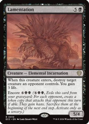 Lamentation (ECC-010) [Commander: Lorwyn Eclipsed] MTG Single Commander: Lorwyn Eclipsed