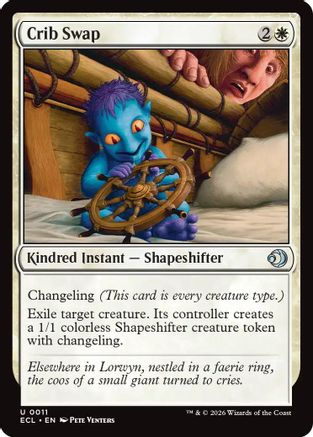 Crib Swap (ECL-011) [Lorwyn Eclipsed] MTG Single Wizards of the Coast