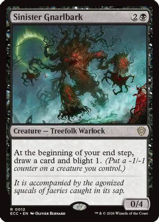 Sinister Gnarlbark (ECC-012) [Commander: Lorwyn Eclipsed] MTG Single Commander: Lorwyn Eclipsed
