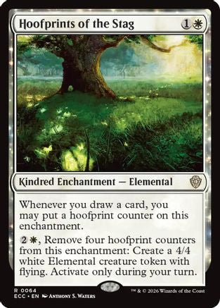 Hoofprints of the Stag (ECC-064) [Commander: Lorwyn Eclipsed] MTG Single Commander: Lorwyn Eclipsed