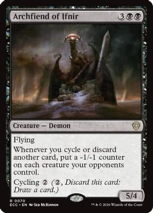 Archfiend of Ifnir (ECC-070) [Commander: Lorwyn Eclipsed] MTG Single Wizards of the Coast