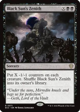 Black Sun's Zenith (ECC-071) [Commander: Lorwyn Eclipsed] MTG Single Wizards of the Coast