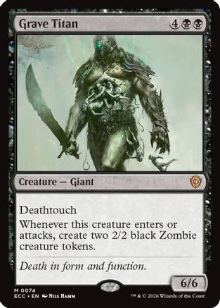 Grave Titan (ECC-074) [Commander: Lorwyn Eclipsed] MTG Single Commander: Lorwyn Eclipsed