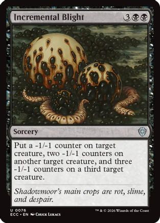 Incremental Blight (ECC-076) [Commander: Lorwyn Eclipsed] MTG Single Commander: Lorwyn Eclipsed