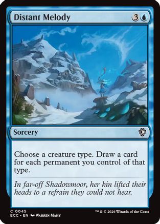 Distant Melody (ECC-045) [Commander: Lorwyn Eclipsed] MTG Single Wizards of the Coast
