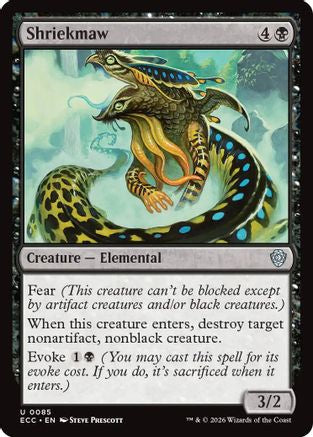 Shriekmaw (ECC-085) [Commander: Lorwyn Eclipsed] MTG Single Commander: Lorwyn Eclipsed