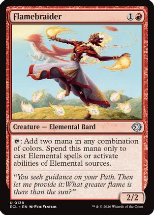 Flamebraider (ECL-139) [Lorwyn Eclipsed] MTG Single Lorwyn Eclipsed