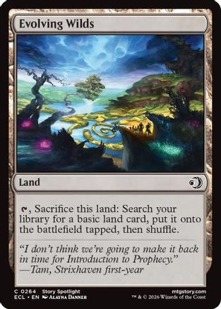 Evolving Wilds (ECL-264) [Lorwyn Eclipsed] Foil MTG Single Wizards of the Coast