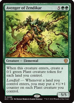 Avenger of Zendikar (ECC-098) [Commander: Lorwyn Eclipsed] MTG Single Wizards of the Coast