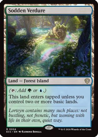 Sodden Verdure (ECC-024) [Commander: Lorwyn Eclipsed] MTG Single Commander: Lorwyn Eclipsed