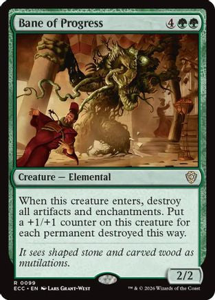 Bane of Progress (ECC-099) [Commander: Lorwyn Eclipsed] MTG Single Wizards of the Coast